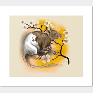 Chinese Zodiac Animal Year of the Rat Posters and Art